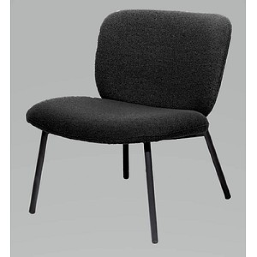meet powered by PAPERFLOW Sessel TWIST anthrazit schwarz Stoff