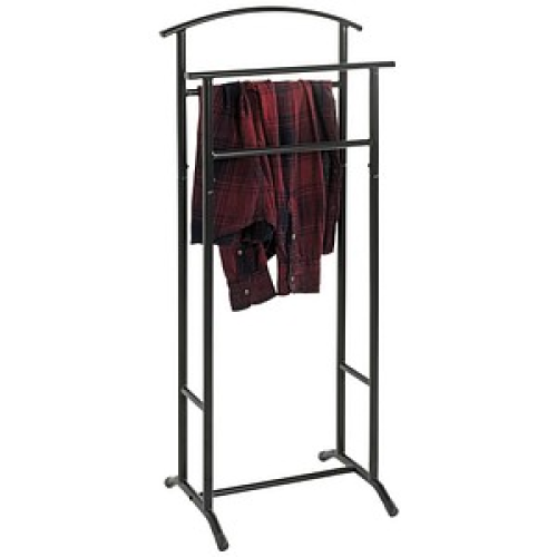 HAKU Möbel Herrendiener 55503 schwarz Metall 48,0 x 107,0 cm