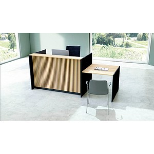 Kerkmann Empfangstheke Marino up & down für 2 Personen, eiche 253,0 x 98,0 x 112,0 cm