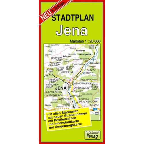 Verlag Barthel - Stadtplan Jena 1 : 20 000