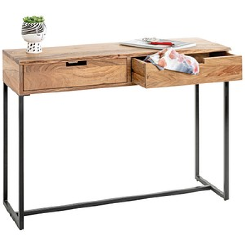 HAKU Möbel Konsolentisch Massivholz akazie 100,0 x 35,0 x 80,0 cm