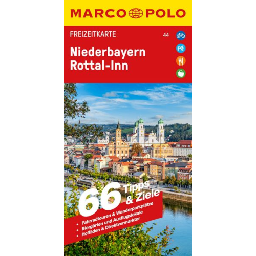 MARCO POLO Freizeitkarte 44 Niederbayern, Rottal-Inn 1:130.000