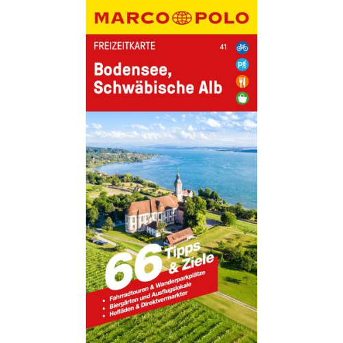 MARCO POLO Freizeitkarte 41 Bodensee, Schwäbische Alb 1:100.000