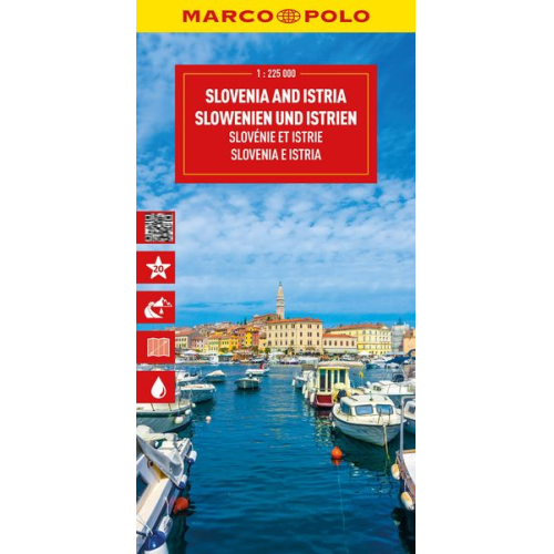 MARCO POLO Reisekarte Slowenien und Istrien 1:250.000