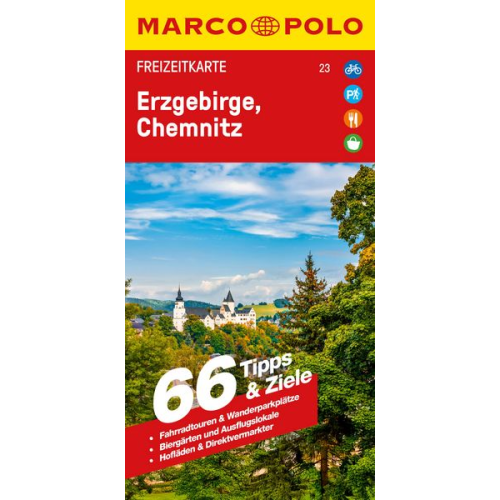 MARCO POLO Freizeitkarte 23 Erzgebirge, Chemnitz 1:100.000