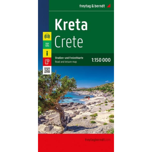 Kreta, Straßen- und Freizeitkarte 1:150.000, freytag & berndt