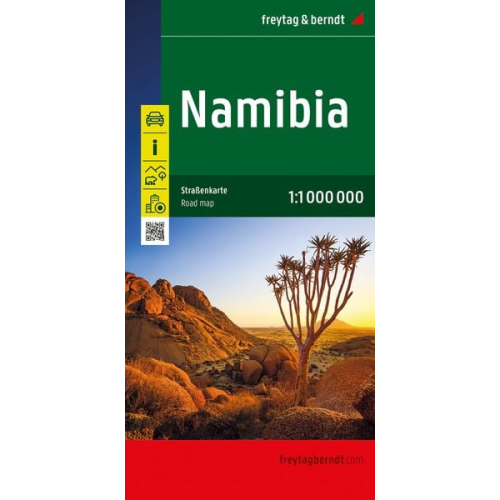 Namibia, Straßenkarte 1:1.000.000, freytag & berndt