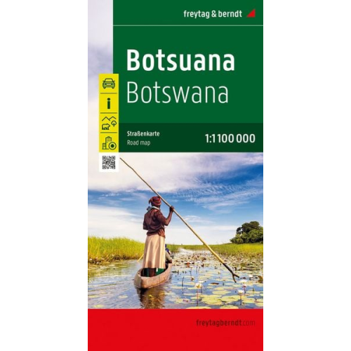 Botsuana, Straßenkarte 1:1.100.000, freytag & berndt