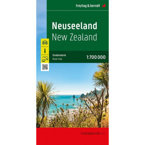 Neuseeland, Straßenkarte 1:700.000, freytag & berndt