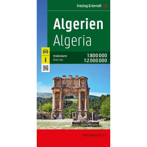 Algerien, Straßenkarte 1:800.000 - 1:2.000.000, freytag & berndt