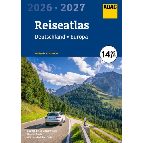 ADAC Reiseatlas 2026/2027 Deutschland 1:200.000, Europa 1:4,5 Mio.