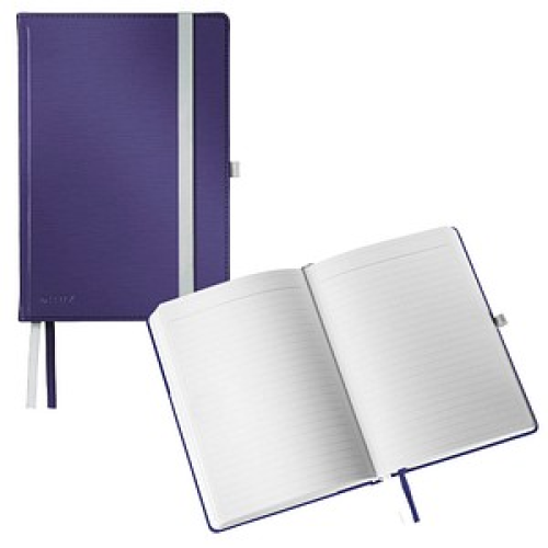 LEITZ Notizbuch Style DIN A5 liniert, titan blau Hardcover 160 Seiten