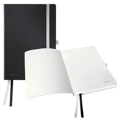 LEITZ Notizbuch Style DIN A5 blanko, schwarz Softcover 160 Seiten