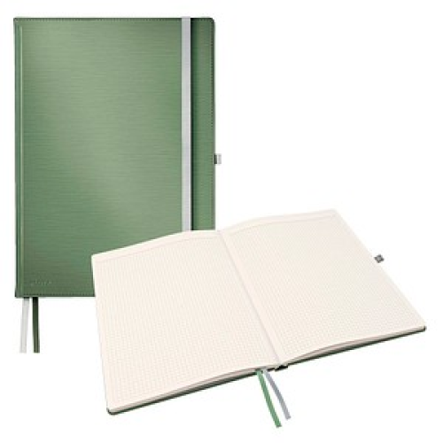 LEITZ Notizbuch Style DIN A4 kariert, seladon grün Hardcover 160 Seiten