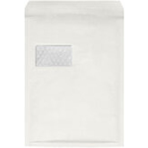 WIN Luftpolstertasche  7/G-17W, 230x340mm, mit Fenster, für C4+,  weiß