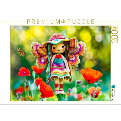 CALVENDO Puzzle Elfe im Mohnfeld | 2000 Teile Lege-Größe 90x67cm Foto-Puzzle für glückliche Stunden