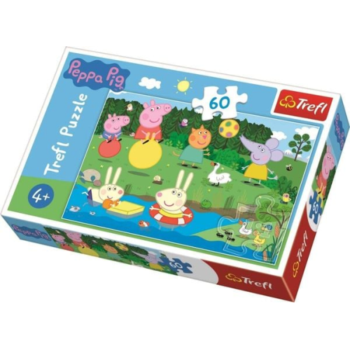 Trefl 17326 - Peppa Pig, Urlaubsspaß, Puzzle, 60 Teile