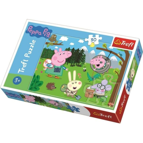 Trefl 18245 - Peppa Pig, Waldausflug, Puzzle, 30 Teile