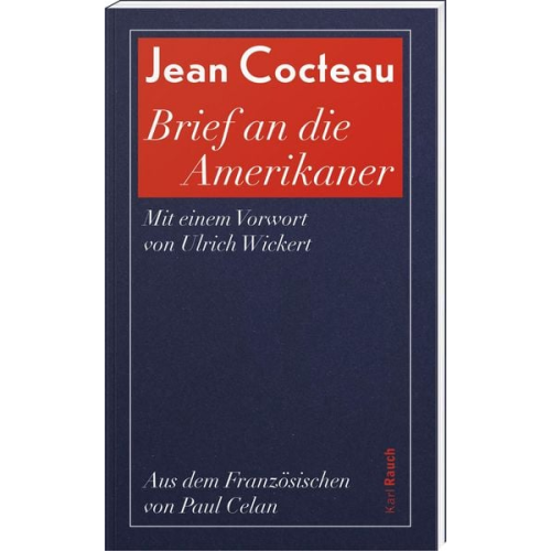 Jean Cocteau - Brief an die Amerikaner