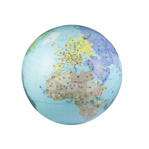 Politischer Globus, Wasserball, aufblasbar