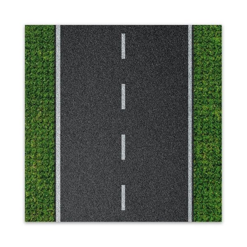 BRIXIES 225005 - Platte 32 x 32 Strasse gerade, Fotorealistische Bauplatte, 1 Stück
