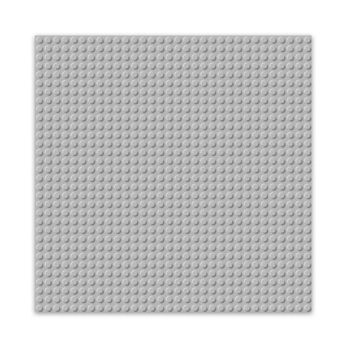 BRIXIES 225010 - Platte 32 x 32 Basic hellgrau , Bauplatte, 1 Stück