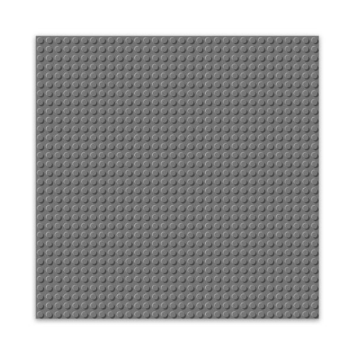 BRIXIES 225011 - Platte 32 x 32 Basic dunkel grau , Bauplatte, 1 Stück
