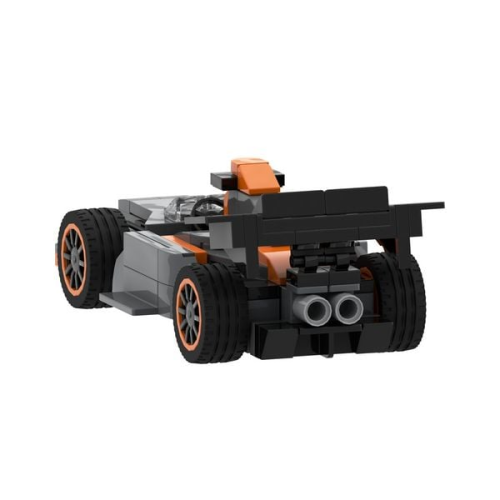 BRIXIES 222102 - Mini Strecken Rennwagen , 3D Konstruktionsbausatz, ca.138 Teile