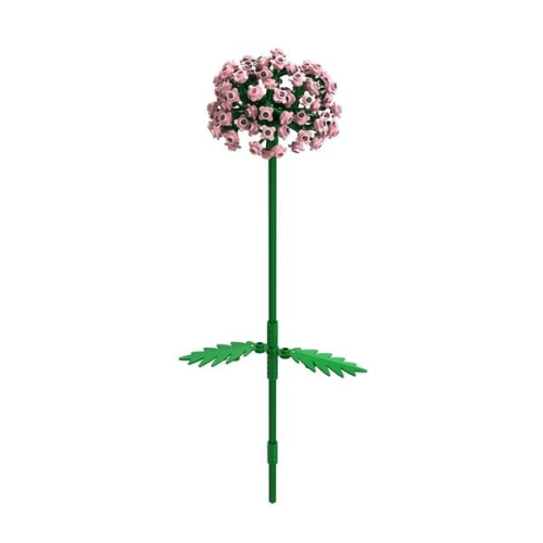 BRIXIES 222117 - Allium rosa, 3D Konstruktionsbausatz, ca. 153 Teile