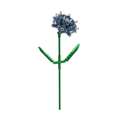 BRIXIES 222147 - Strandflieder blau, 3D Konstruktionsbausatz, ca. 52 Teile