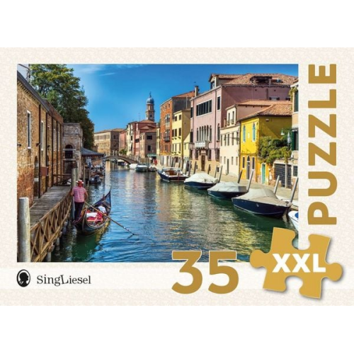 Demenz-Puzzle: Venedig. Das Demenz-Puzzle-Spiel mit 35 Puzzle-Teilen im XXL-Format