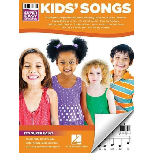 Leon Hal Leonard Publishing Corporation - Kids' Songs - Super Easy Songbook