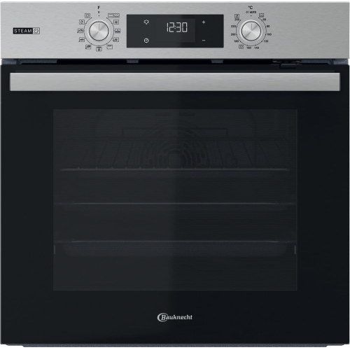 Bauknecht elektrischer Einbaubackofen: Farbe Edelstahl, Hydrolyse - BBARS85HU1I