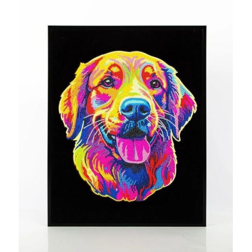 DIAMOND DOTZ - Diamond Painting Neon Golden Retriever