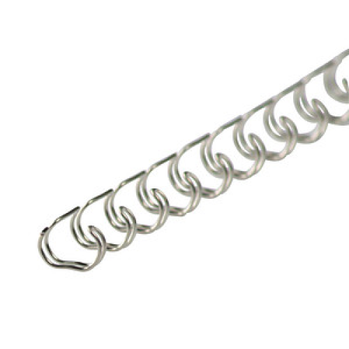 100 LMG Drahtbinderücken silber für 30 Blatt