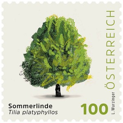 Porto NEU ab 01.05.2025: Österreichische Post 1,00 € Briefmarken ECO S "Sommerlinde" selbstklebend, 100 St.