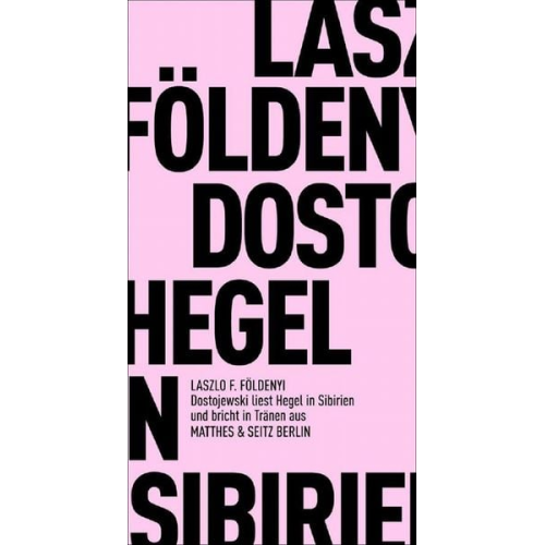 László F. Földényi - Dostojewski liest Hegel in Sibirien und bricht in Tränen aus