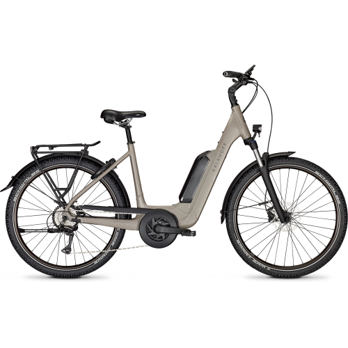 Kalkhoff ENTICE 1 MOVE (545 Wh), 8 Gang Kettenschaltung, Unisexfahrrad, Wave, Modell 2025, 27 Zoll 40 cm moonstonegrey matt