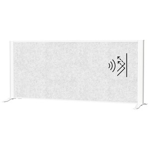 MAUL Akustik-Tischtrennwand MAULconnecto 9852202, hellgrau 120,0 x 50,0 cm