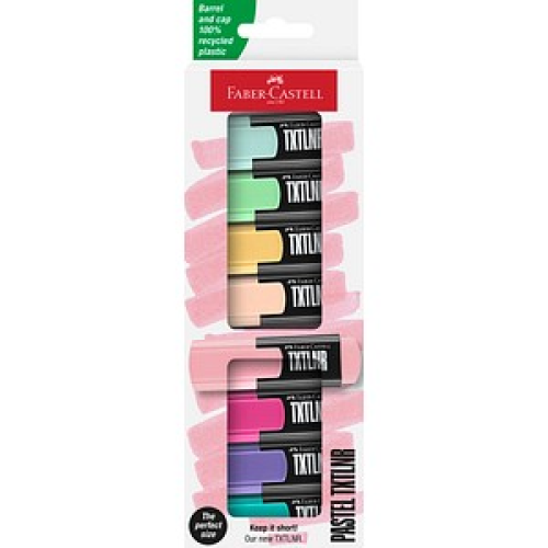 FABER-CASTELL TXTLNR Pastell Textmarker farbsortiert, 8 St.