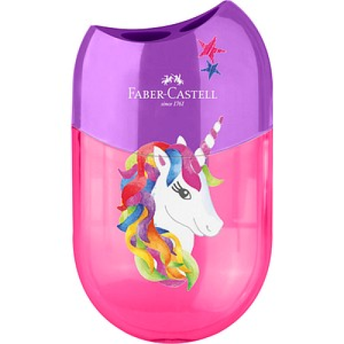 FABER-CASTELL Dosenspitzer doppelt Einhorn pink