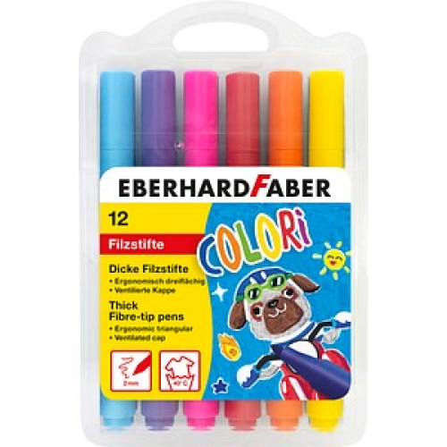 EBERHARD FABER Colori Filzstifte farbsortiert, 12 St.