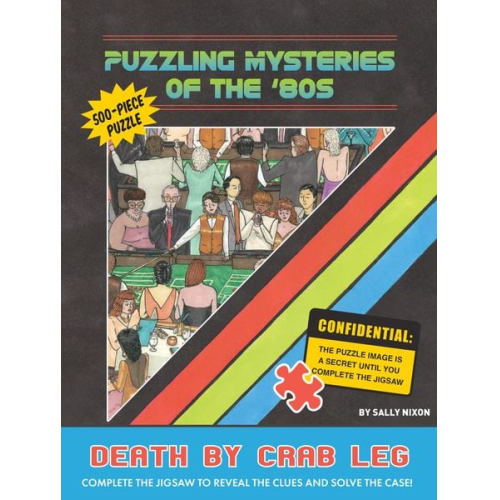 Puzzling Mysteries of the '80s Death by Crab Leg 500-Piece Puzzle