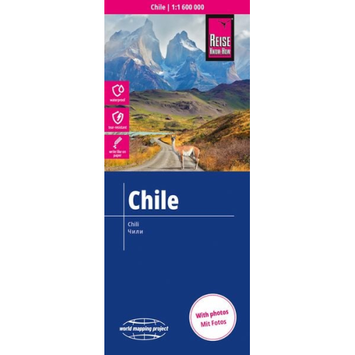 Reise Know-How Verlag Peter Rump GmbH - Reise Know-How Landkarte Chile (1:1.600.000)