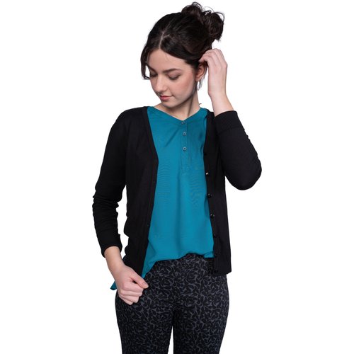 einfach Schön Strickjacke Morena schwarz