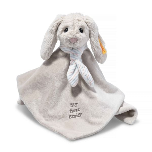 Steiff - Soft Cuddly Friends Hoppie Hase Schmusetuch 26 hellgrau