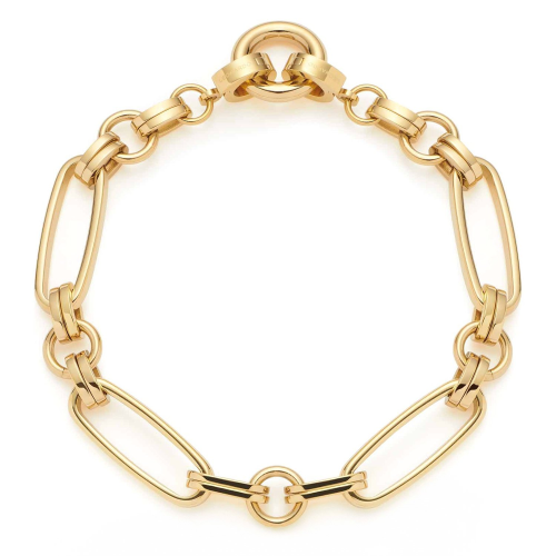 Leonardo 024267 Damen-Armband Mathilde Clip&Mix Edelstahl goldfarben