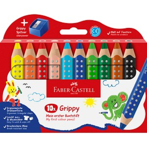 FABER-CASTELL Grippy Malset farbsortiert, 10 St.