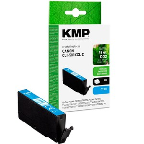KMP  cyan Druckerpatrone kompatibel zu Canon CLI-581 C XXL