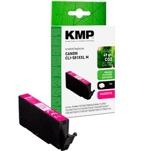 KMP  magenta Druckerpatrone kompatibel zu Canon CLI-581 M XXL